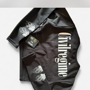 Civil Regime Black Crop Top